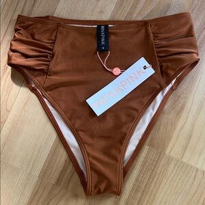 MINKPINK High-Waisted Bikini Bottom